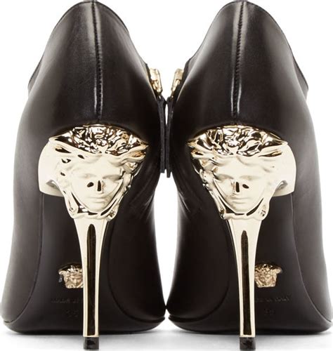 versace medusa head shoes|versace medusa detail round heels.